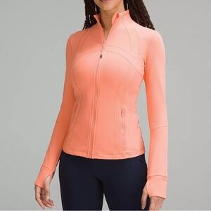 Lululemon Athletica Orange Define Jacket with High Collar Size 0